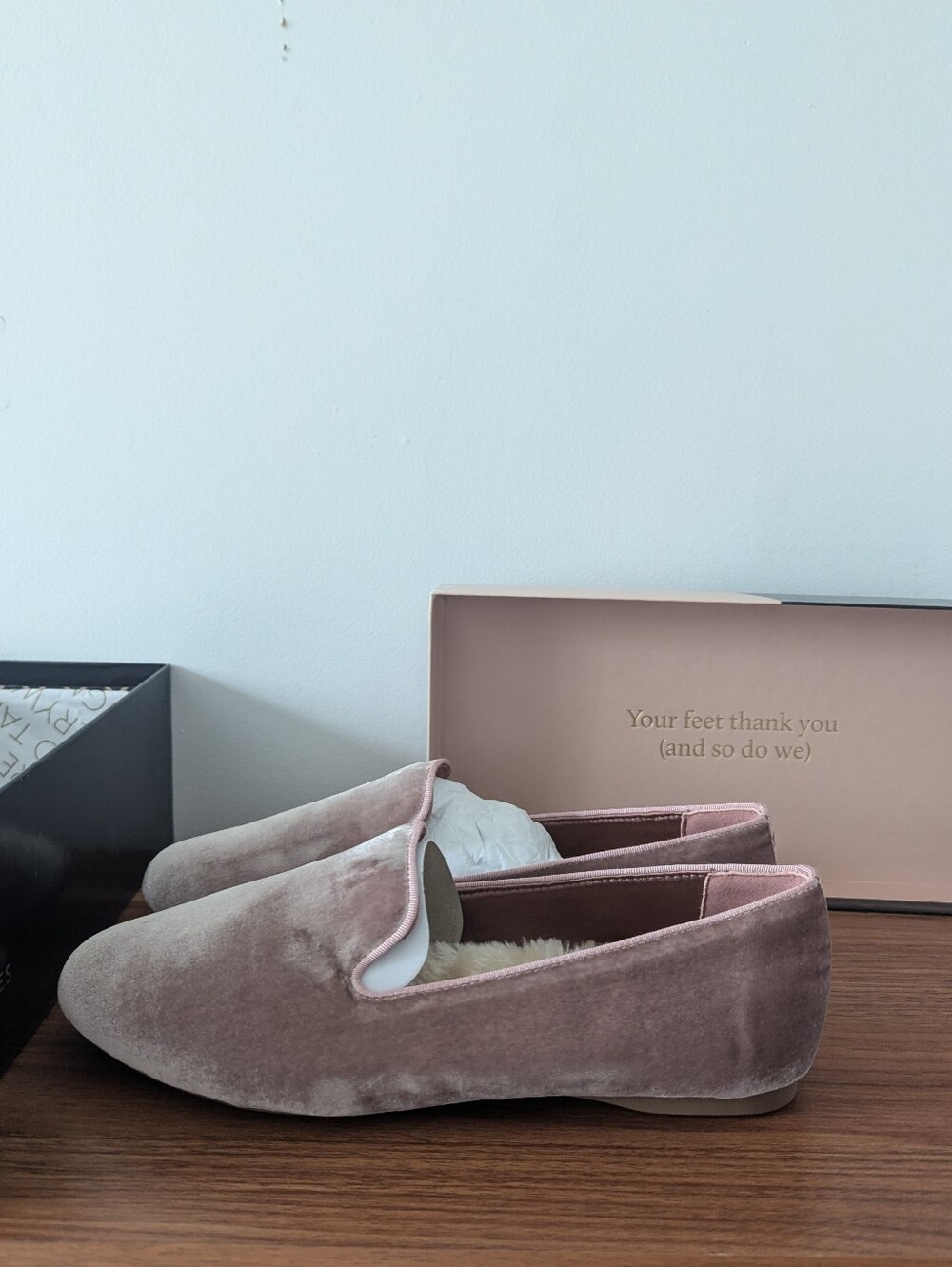 Birdies The Starling Faux Fur Antique Rose 9.5 New In Box